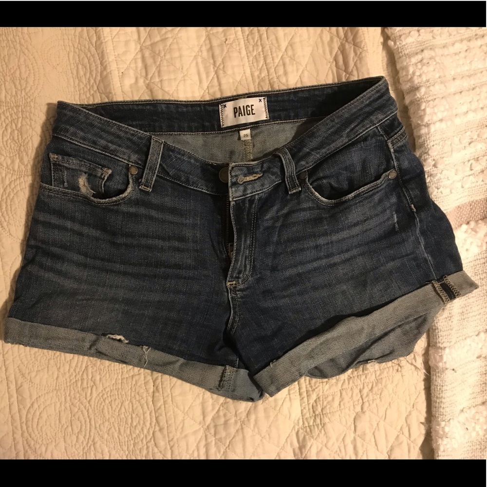 Paige denim shorts.